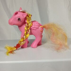 My Little Pony G1 Princess Glittering Gem - Brush 'n Grow Pink - 1984 MLP WORKS!